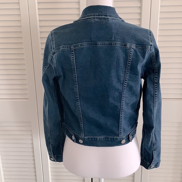 Levi’s Women’s Trucker Jean Jacket in Dark Denim Stretch S40117 Size Small - Picture 13 of 13